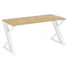 Loft Стол рабочий VR.L-SRZ-4.7 Тиквуд Светлый/Металл Белый 1580*720*750