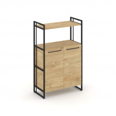 Rift Шкаф 3 ниши широкий RF.SS-32 Тиквуд Светлый/Металл Черный/Черный Ручки 798*396*1286