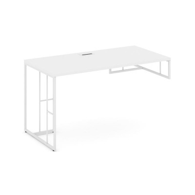 Rift Стол письменный для опорной тумбы правый RF.SPOT-003 (R) Белый Бриллиант/Металл Белый 1380*600*