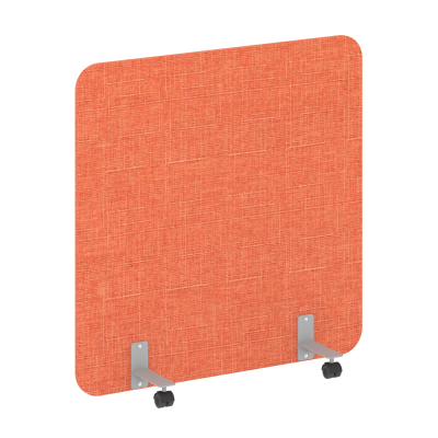 R-line soft Перегородка на металлических опорах, на роликах AP.R-120-120 Romeo 08/Металл Серый 1200*