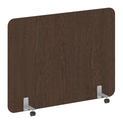 R-line Перегородка на металлических опорах, на роликах DP.R-160-120 Венге Цаво/Металл Серый 1600*18*