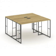 Rift Рабочая станция RF.DRS-012 Дуб Винченцо/Металл Антрацит 1180*1432*750