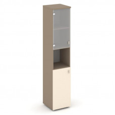 Estetica Шкаф высокий узкий левый ES.SU-1.4 (L) Латте/Сатин/Сатин матовый 400*420*1977