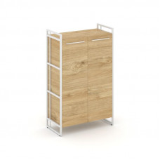 Rift Шкаф 3 ниши широкий RF.SS-31 Тиквуд Светлый/Металл Белый/Белый Ручки 798*396*1286