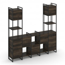 Rift Шкаф комбинированый RF.NS-001 Дуб Мали/Металл Черный/Черный Ручки 2020*396*2010