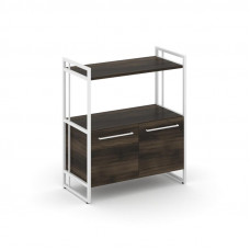 Rift Шкаф 2 ниши широкий RF.SS-22 Дуб Мали/Металл Белый/Белый Ручки 798*396*924