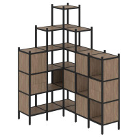 Loft Угловой внутренний стеллаж VR.L-43 Дуб Аризона/Металл Черный 1278*1694*2280