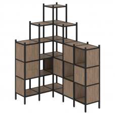 Loft Угловой внутренний стеллаж VR.L-43 Дуб Аризона/Металл Черный 1278*1694*2280