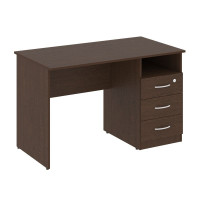 Nova S Стол письменный с тумбой правый В.СПТ-2 (R) Венге Цаво 1200*650*750