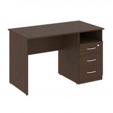 Nova S Стол письменный с тумбой правый В.СПТ-2 (R) Венге Цаво 1200*650*750