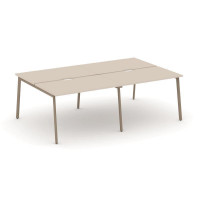 Estetica Рабочая станция 4 места ES.D.RS-4.2-VP Капучино/Металл Латте 2360*1500*750