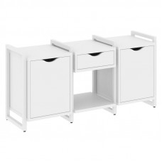 Loft Тумба на регулируемых опорах VR.L-TN-7.O Белый Бриллиант/Металл Белый 1440*460*719