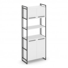 Rift Шкаф 5 ниш широкий RF.SS-53 Белый Бриллиант/Металл Антрацит/Черный Ручки 798*396*2010