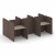 Стол для колл-центра Комплект №18 KC.K-018 3012*1800*1200 Дуб Аттик/Romeo 04