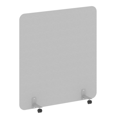 R-line Перегородка на металлических опорах, на роликах DP.R-140-150 Серый/Металл Серый 1400*18*1500