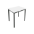 Стол офисный на металлокаркасе Слим Систем С.СП-2.1 780*600*750 Белый/Металл Антрацит