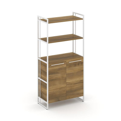 Rift Шкаф 4 ниши широкий RF.SS-44 Сандал Янтарный/Металл Белый/Белый Ручки 798*396*1648