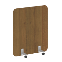 R-line Перегородка на металлических опорах, на роликах DP.R-100-120 Орех Гварнери/Металл Серый 1000*