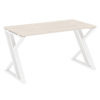 Loft Стол рабочий VR.L-SRZ-3.7 Денвер Светлый/Металл Белый 1380*720*750