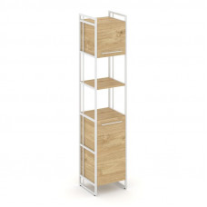 Rift Шкаф 5 ниш узкий RF.SU-53 (L) Тиквуд Светлый/Металл Белый/Белый Ручки 420*396*2010