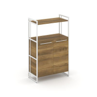 Rift Шкаф 3 ниши широкий RF.SS-32 Сандал Янтарный/Металл Белый/Белый Ручки 798*396*1286