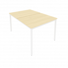 Slim Рабочая станция на металлокаркасе С.СП-3.3 Клен/Металл Белый 980*1475*750