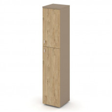 Estetica Шкаф высокий узкий правый ES.SU-1.8 (R) Латте/Тиквуд Светлый 400*420*1977