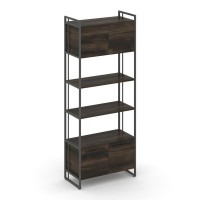 Rift Шкаф 5 ниш широкий RF.SS-54 Дуб Мали/Металл Антрацит/Черный Ручки 798*396*2010