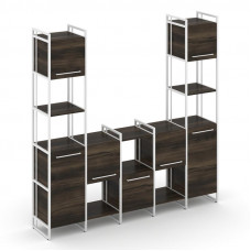 Rift Шкаф комбинированый RF.NS-001 Дуб Мали/Металл Белый/Белый Ручки 2020*396*2010