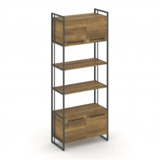 Rift Шкаф 5 ниш широкий RF.SS-54 Сандал Янтарный/Металл Антрацит/Черный Ручки 798*396*2010