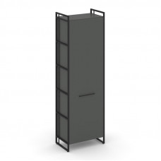 Rift Гардероб RF.GB-51 (R) Антрацит NEW/Металл Черный/Черный Ручки 640*396*2010