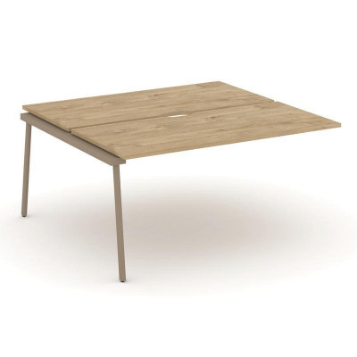 Estetica Двойной наборный элемент рабочей станциии ES.2.NRS-4-VP Тиквуд Светлый/Металл Латте 1580*15