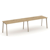 Estetica Рабочая станция 2 места ES.RS-2.4-LP Тиквуд Светлый/Металл Латте 3160*730*750