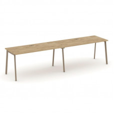 Estetica Рабочая станция 2 места ES.RS-2.4-LP Тиквуд Светлый/Металл Латте 3160*730*750