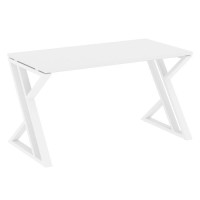 Loft Стол рабочий VR.L-SRZ-3.7 Белый Бриллиант/Металл Белый 1380*720*750