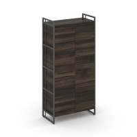 Rift Шкаф 4 ниши широкий RF.SS-41 Дуб Мали/Металл Антрацит/Черный Ручки 798*396*1648