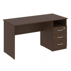 Nova S Стол письменный с тумбой правый В.СПТ-3 (R) Венге Цаво 1400*650*750