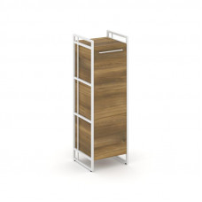 Rift Шкаф 3 ниши узкий RF.SU-31 (R) Сандал Янтарный/Металл Белый/Белый Ручки 420*396*1286