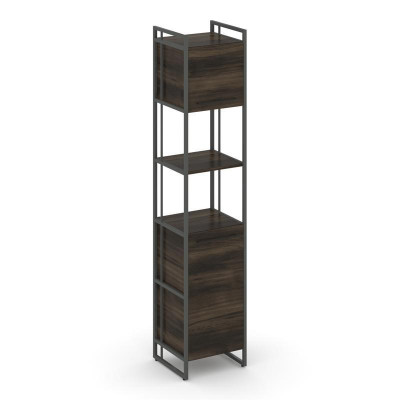 Rift Шкаф 5 ниш узкий RF.SU-53 (R) Дуб Мали/Металл Антрацит/Черный Ручки 420*396*2010