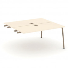 Estetica Двойной стол приставка к опор. тумбам ES.D.SPR-4-LK Сатин/Металл Латте 1580*1500*750