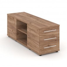 Rift Тумба опорная/приставная RF.TOPD-001 Дуб Табак/Белый Ручки 1232*450*523