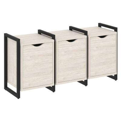 Loft Тумба на регулируемых опорах VR.L-TN-5.O Денвер Светлый/Металл Черный 1440*460*719