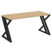 Loft Стол рабочий VR.L-SRZ-4.7 Тиквуд Светлый/Металл Черный 1580*720*750