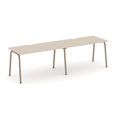 Estetica Рабочая станция 2 места ES.RS-2.3-VK Капучино/Металл Латте 2760*730*750