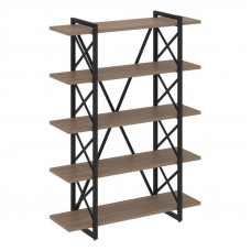 Loft Стеллаж на рег. опорах-5 полок VR.L-MST.O-5.8V Дуб Аризона/Металл Черный 1200*400*1650