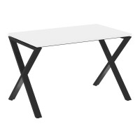 Loft Стол рабочий VR.L-SRX-2.7 Белый Бриллиант/Металл Черный 1180*720*750