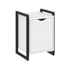 Loft Тумба на регулируемых опорах+фасад VR.L-T2.O Белый Бриллиант/Металл Черный 500*460*719