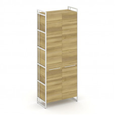 Rift Шкаф 5 ниш широкий RF.SS-51 Дуб Винченцо/Металл Белый/Белый Ручки 798*396*2010