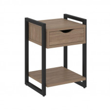 Loft Тумба на регулируемых опорах с ящ. и полкой VR.L-T1.O Дуб Аризона/Металл Черный 500*460*719