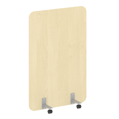 R-line Перегородка на металлических опорах, на роликах DP.R-100-150 Клен/Металл Серый 1000*18*1500